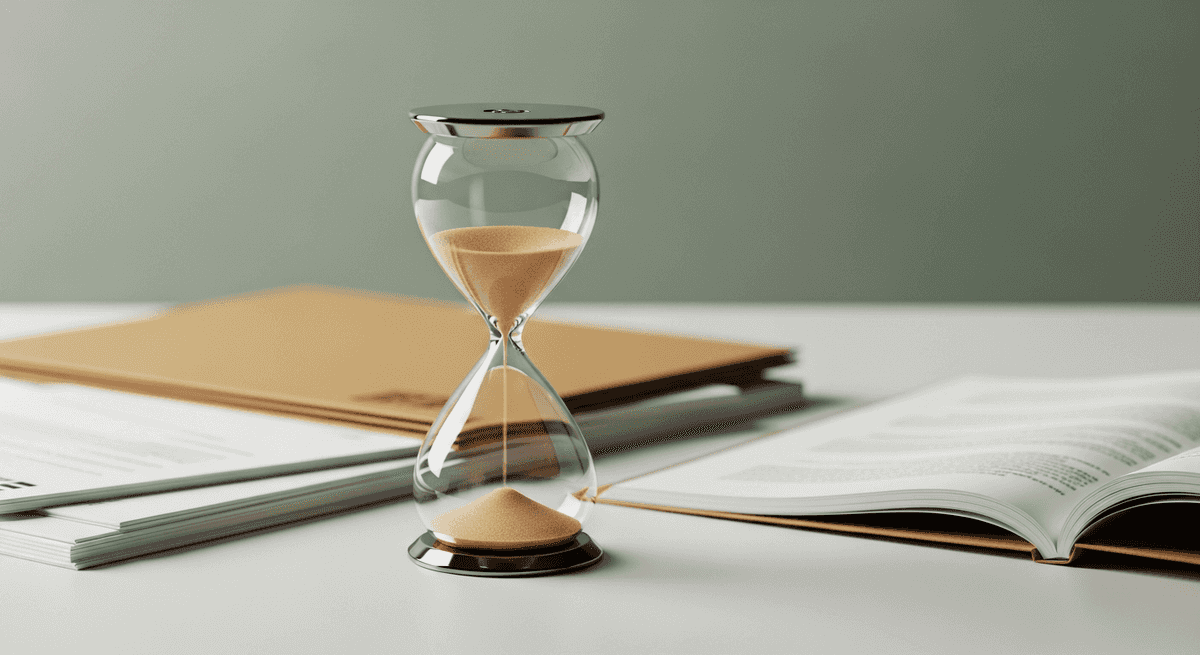 Abstract illustration of customs clearance timeline