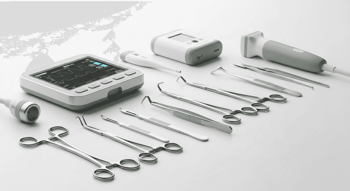 Abstract illustration of medical device importing