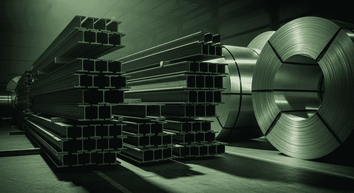 Abstract illustration of steel aluminum tariffs
