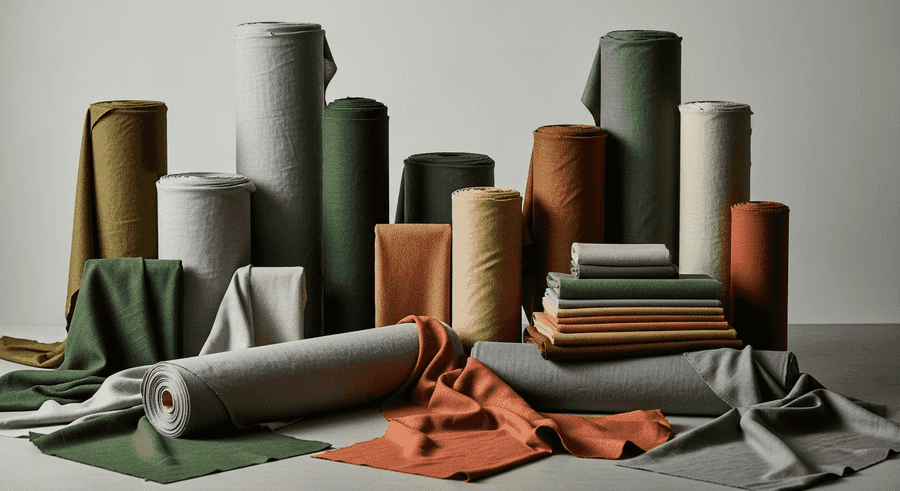 Abstract illustration of textiles apparel importing